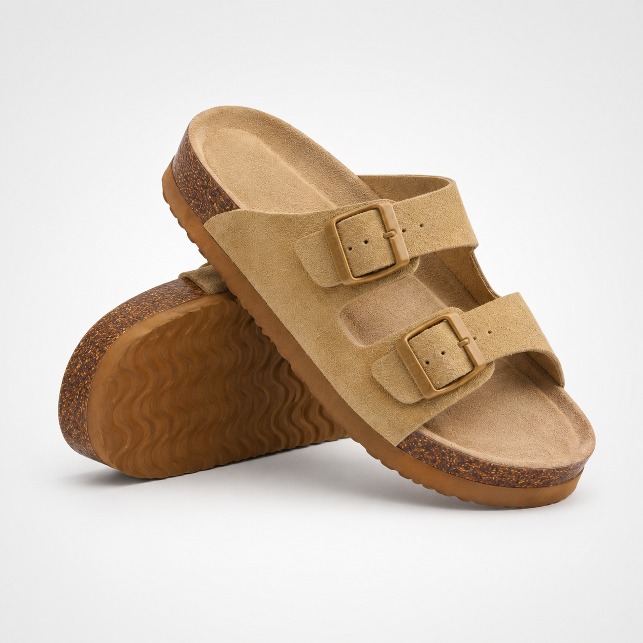 Nordspur | Aurisol Two-Strap Slip-On Sandals