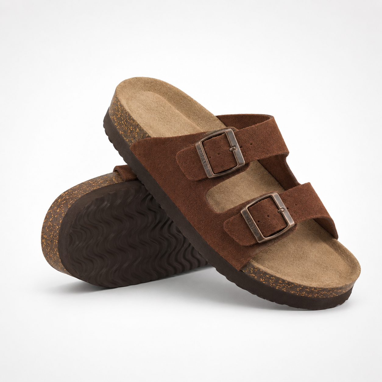 Nordspur | Aurisol Two-Strap Slip-On Sandals