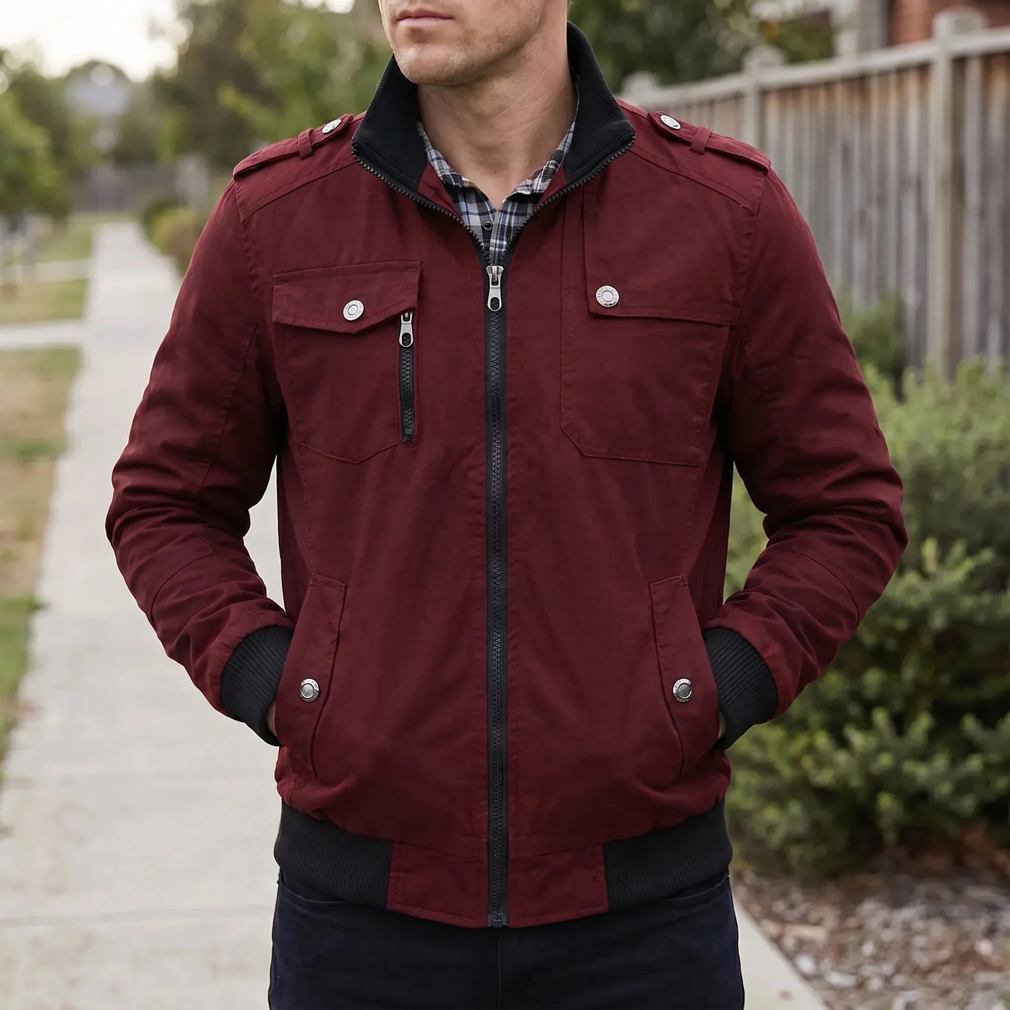 Nordspur | Aversen Men's Casual Bomber Jacket