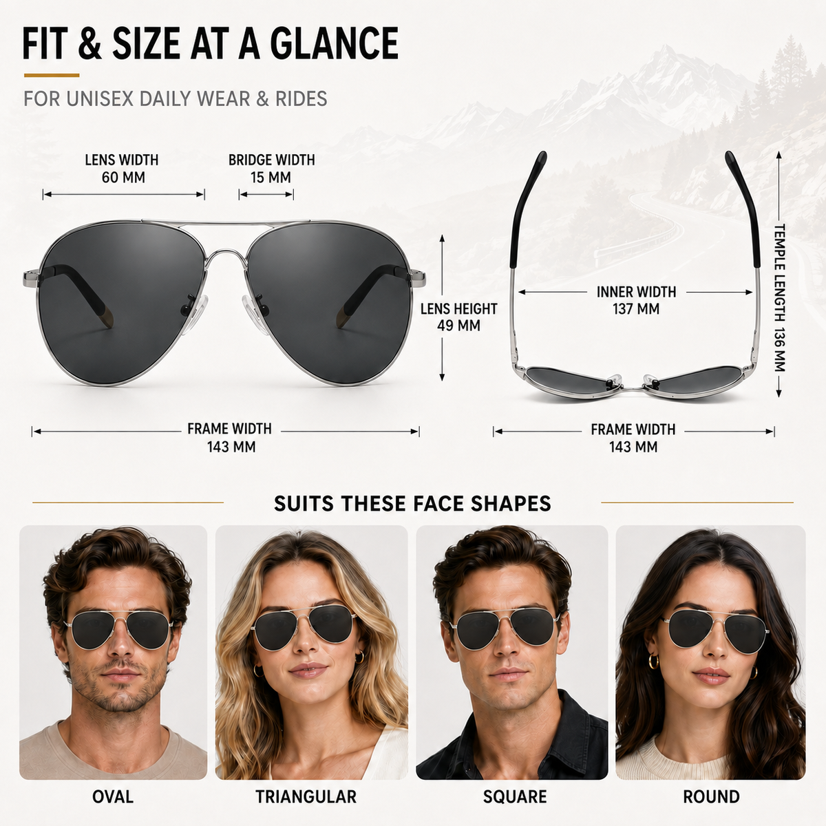 Nordspur | Avirex Polarised Aviator-Style Driving Sunglasses