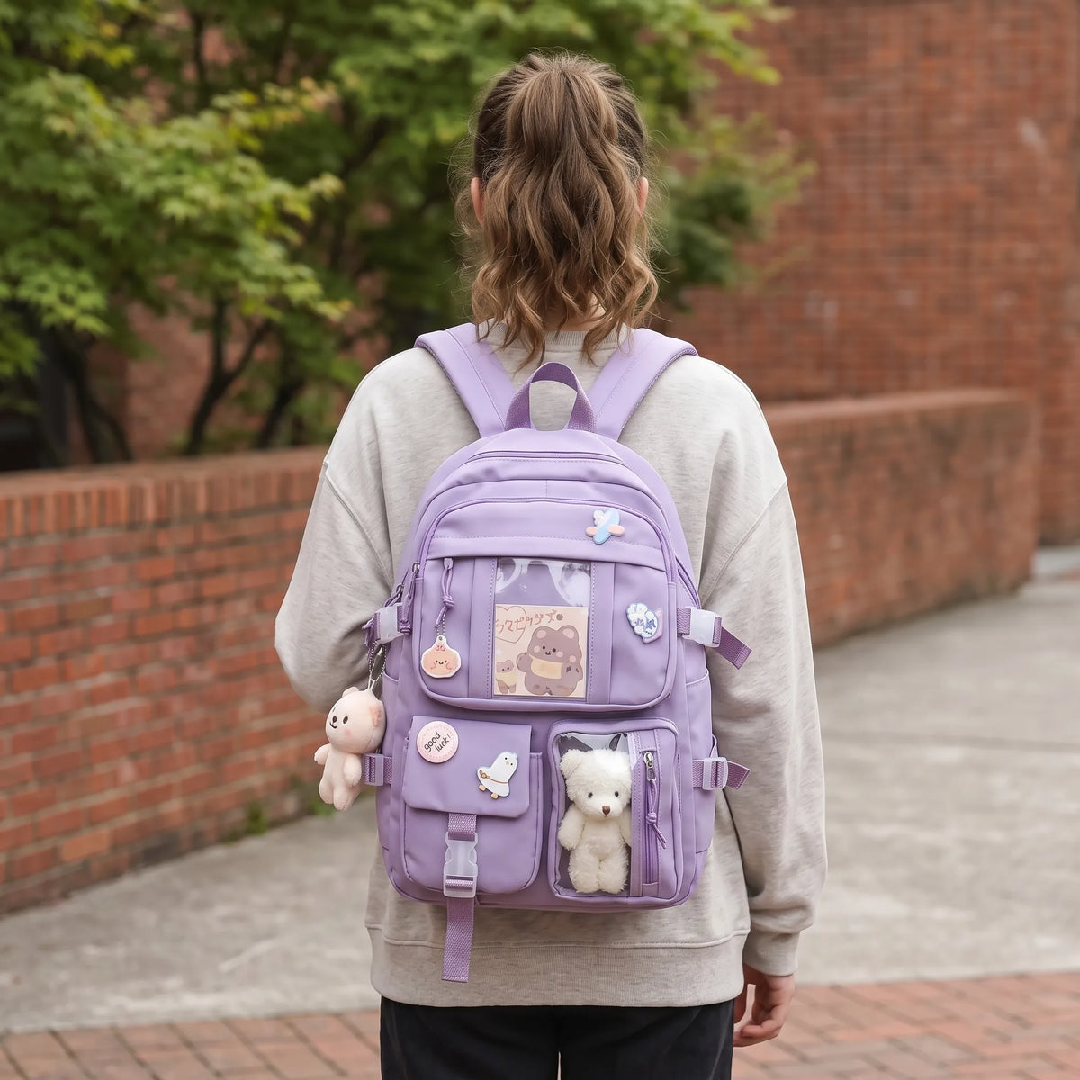 Nordspur Backpack For Laptop And Lunch | Preppy Style Student Daypack