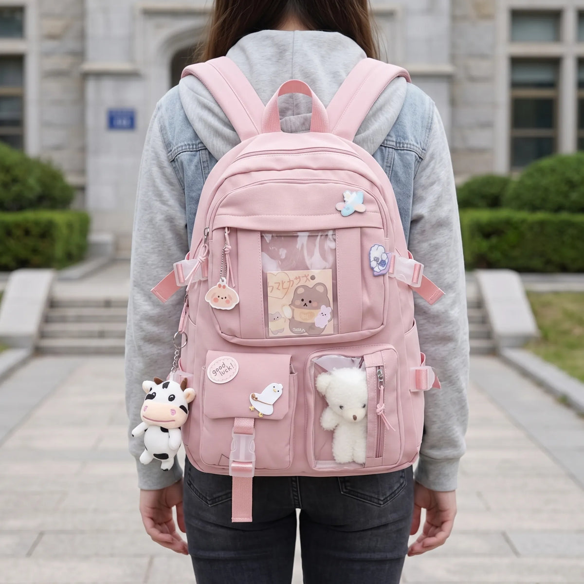 Nordspur Backpack For Laptop And Lunch | Preppy Style Student Daypack