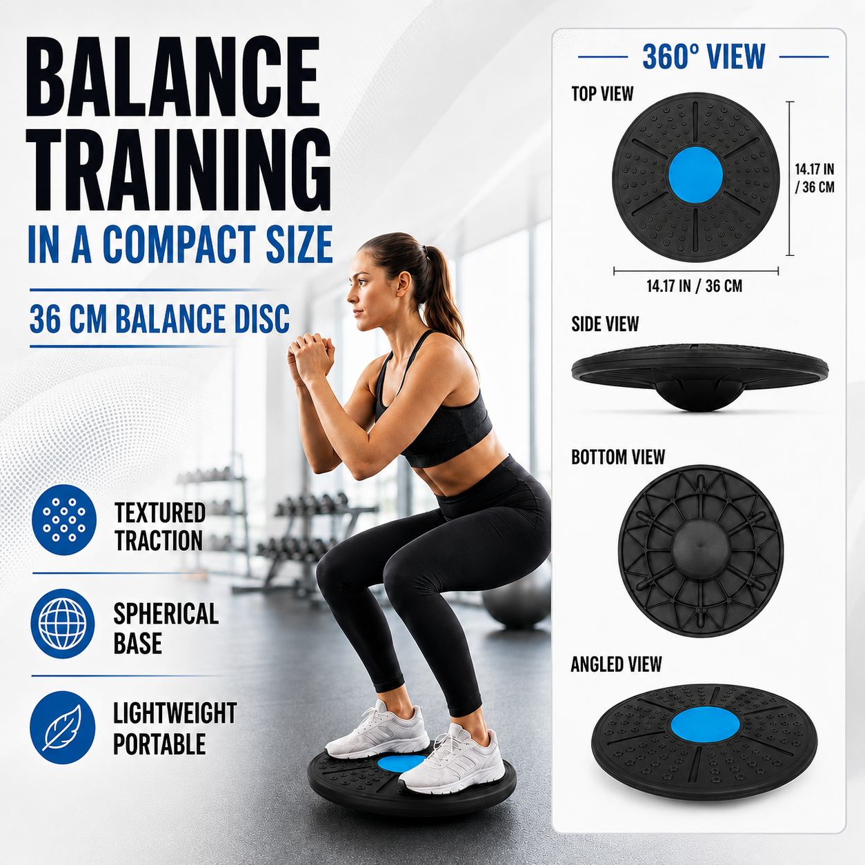 Nordspur | Balansphere Round Rubber Balance Board