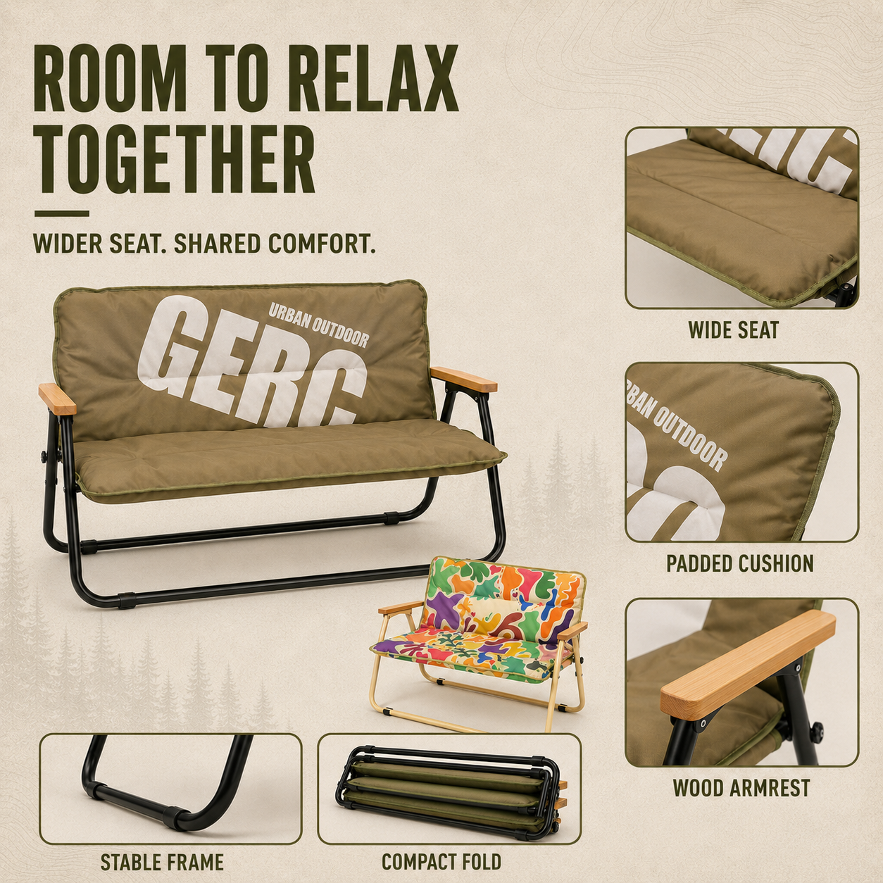 Nordspur | Bancore Two Person Folding Bench