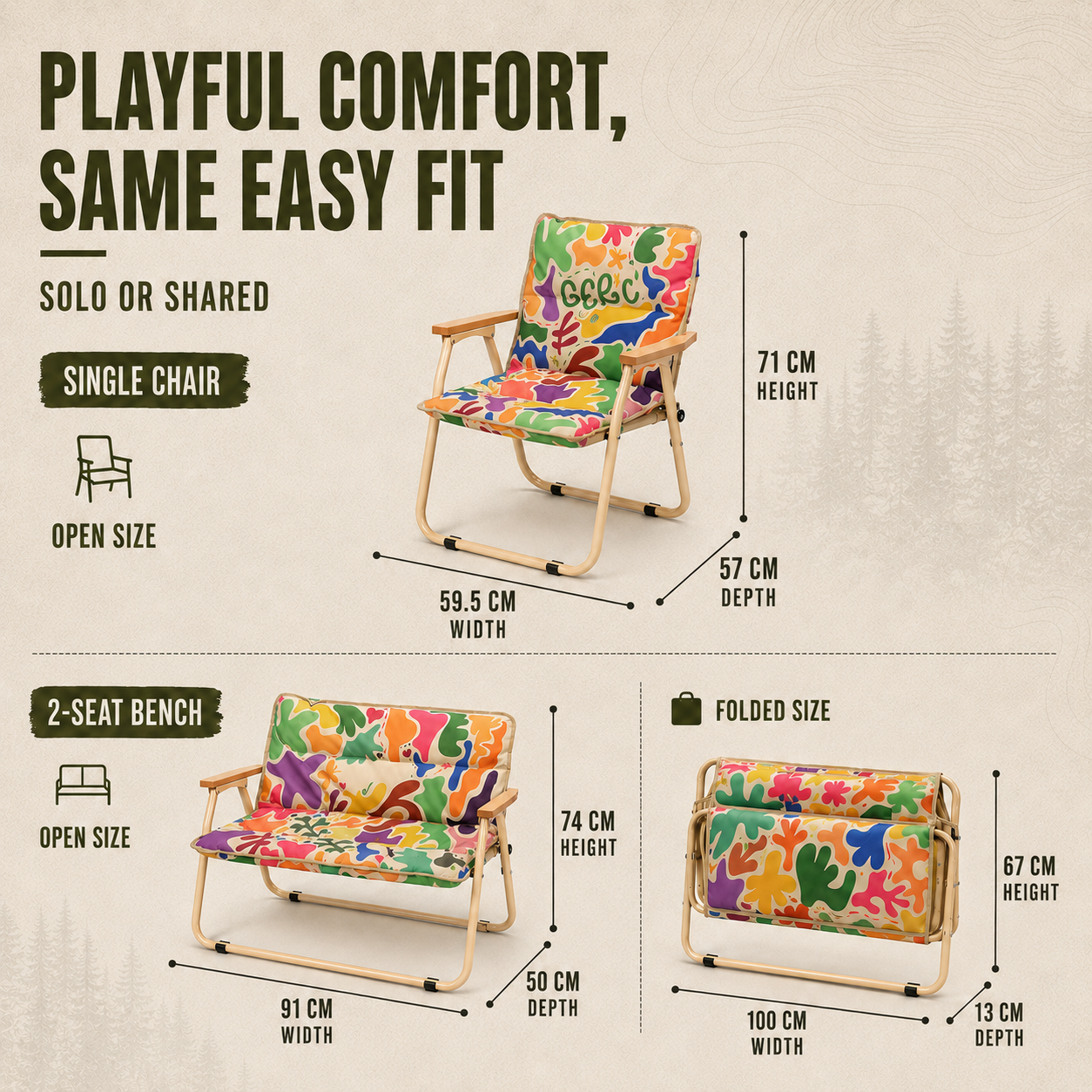 Nordspur | Bancore Two Person Folding Bench