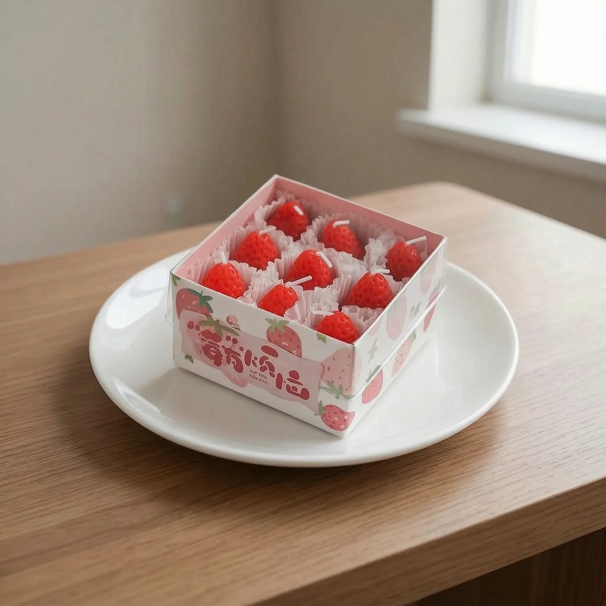 Nordspur | Berrina Miniature Strawberry Shaped Candles