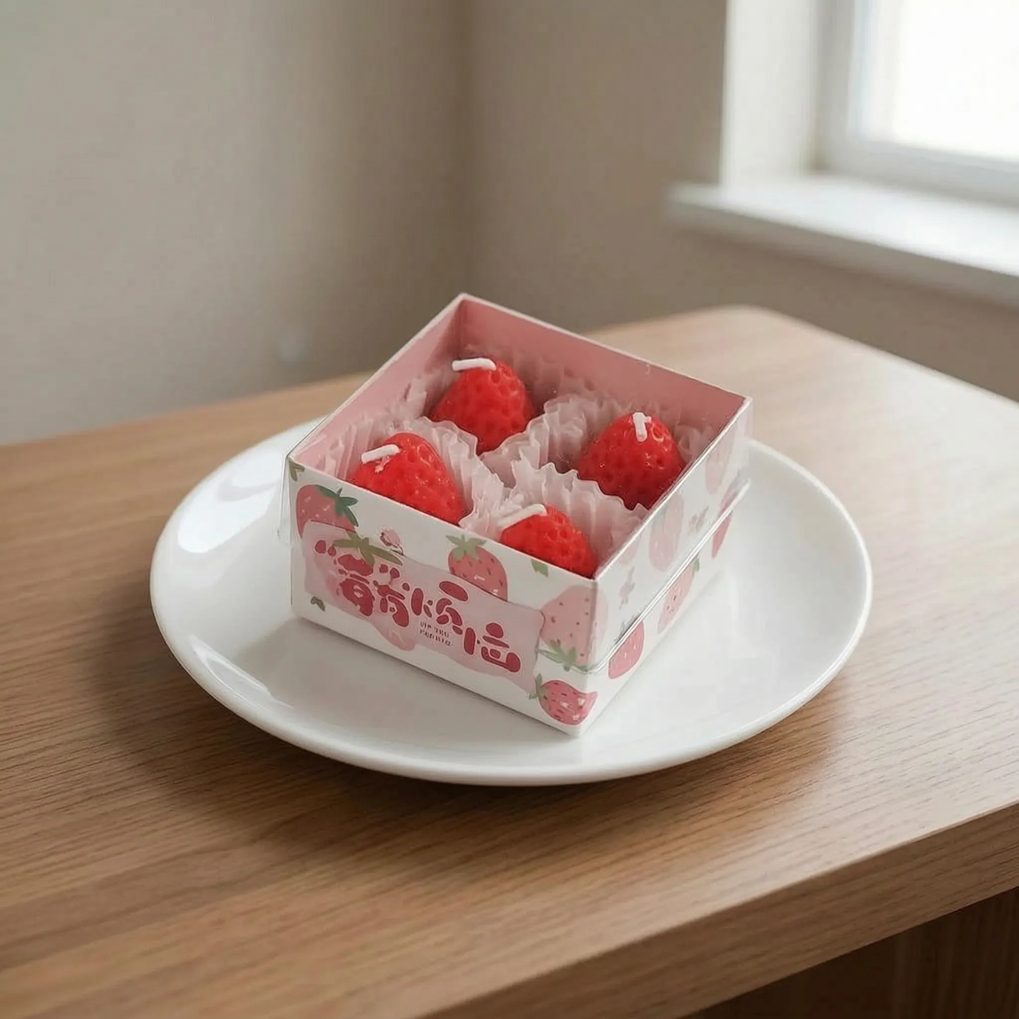 Nordspur | Berrina Miniature Strawberry Shaped Candles