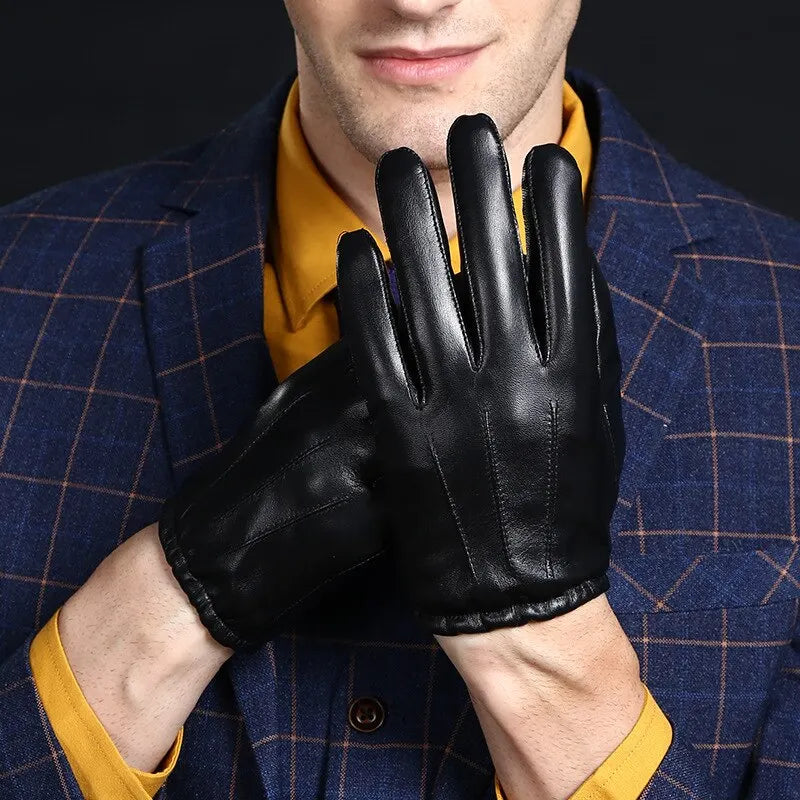 Nordspur | Black PU Leather Gloves
