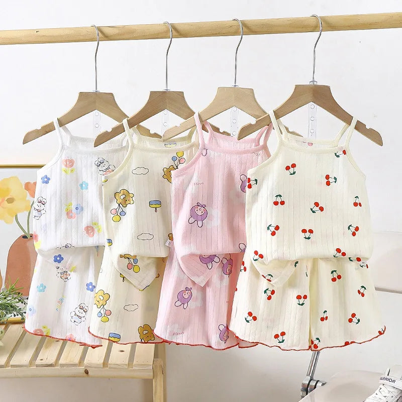 Nordspur | Blossomini Printed Strappy Vest And Shorts Set
