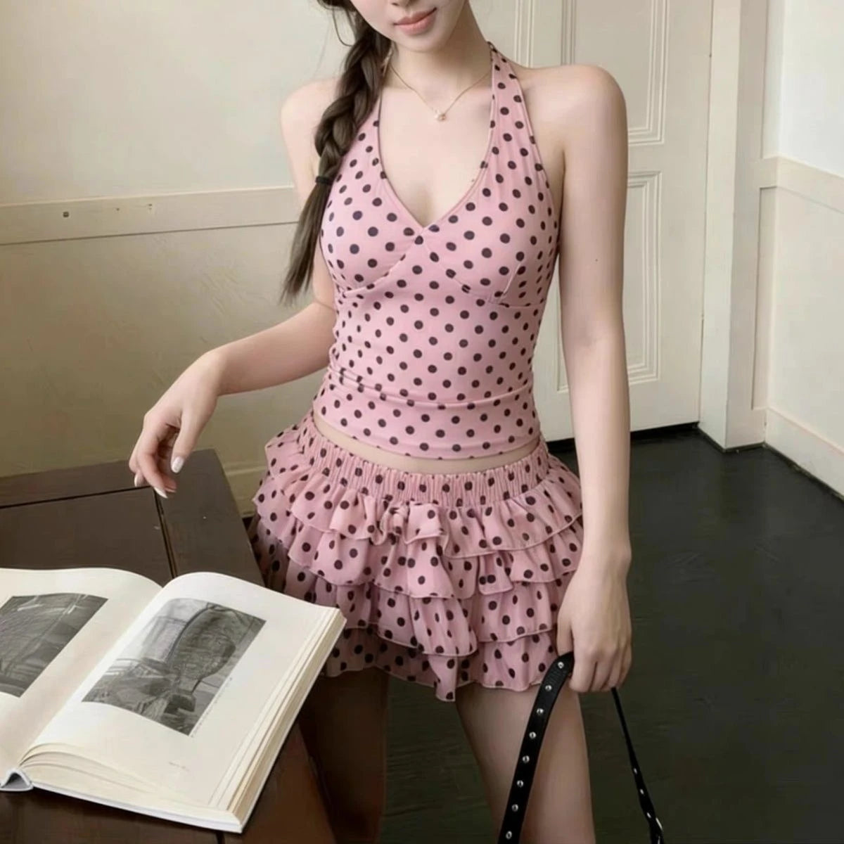 Nordspur | Blushwave Vintage Style Polka Dot Pink Bikini