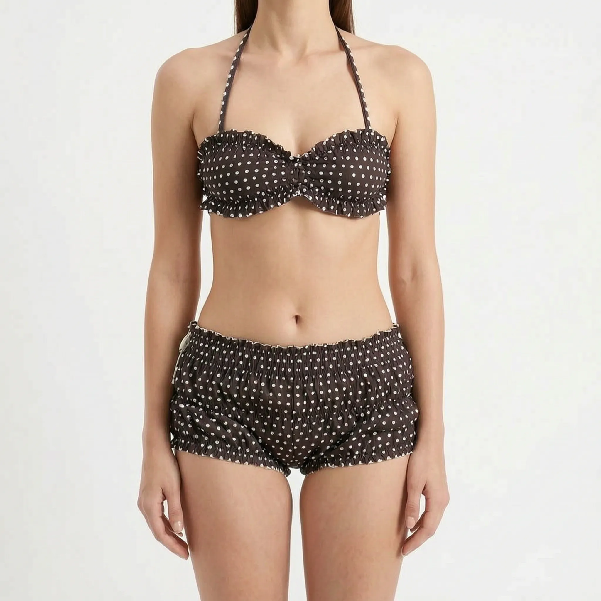 Nordspur | Blushwave Vintage Style Polka Dot Pink Bikini