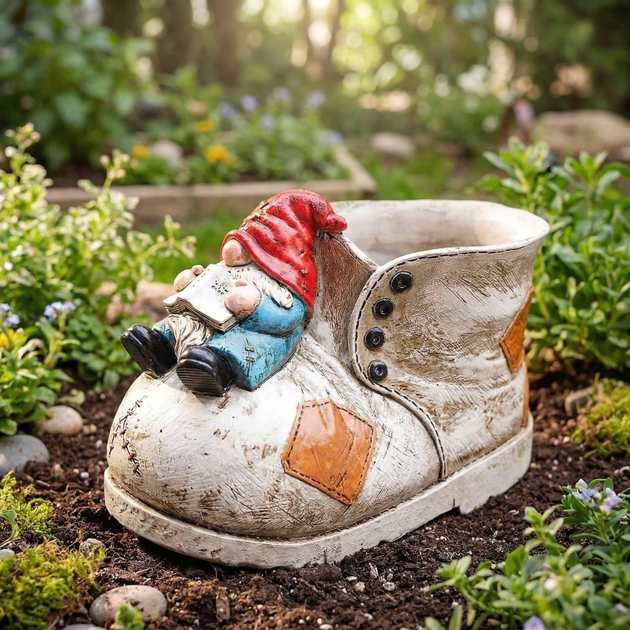 Nordspur | Bootella Hand-Painted Boot-Shaped Decorative Flowerpot