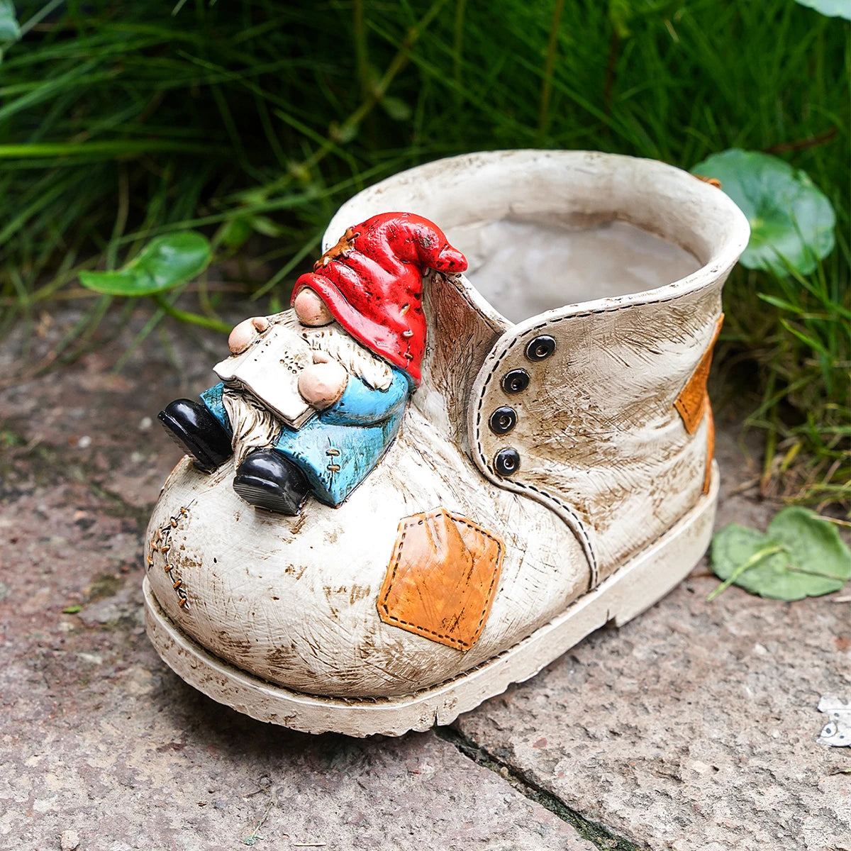 Nordspur | Bootella Hand-Painted Boot-Shaped Decorative Flowerpot