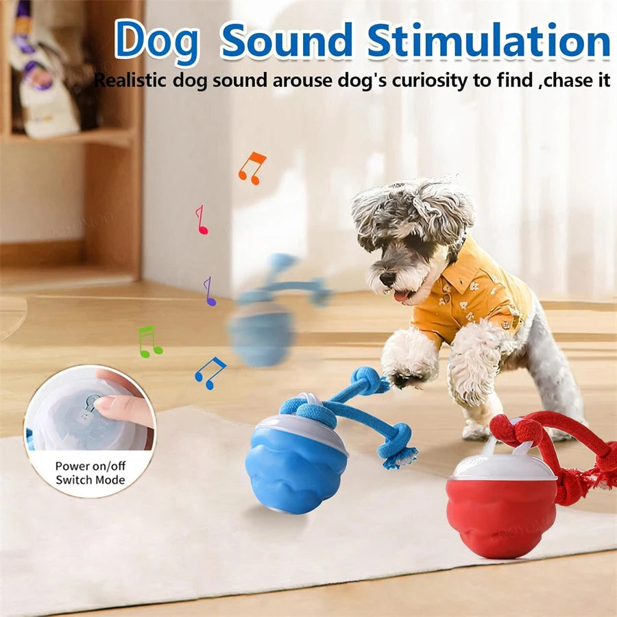 Automatischer Hüpfball für Hunde und Katzen interaktives Spielzeug
