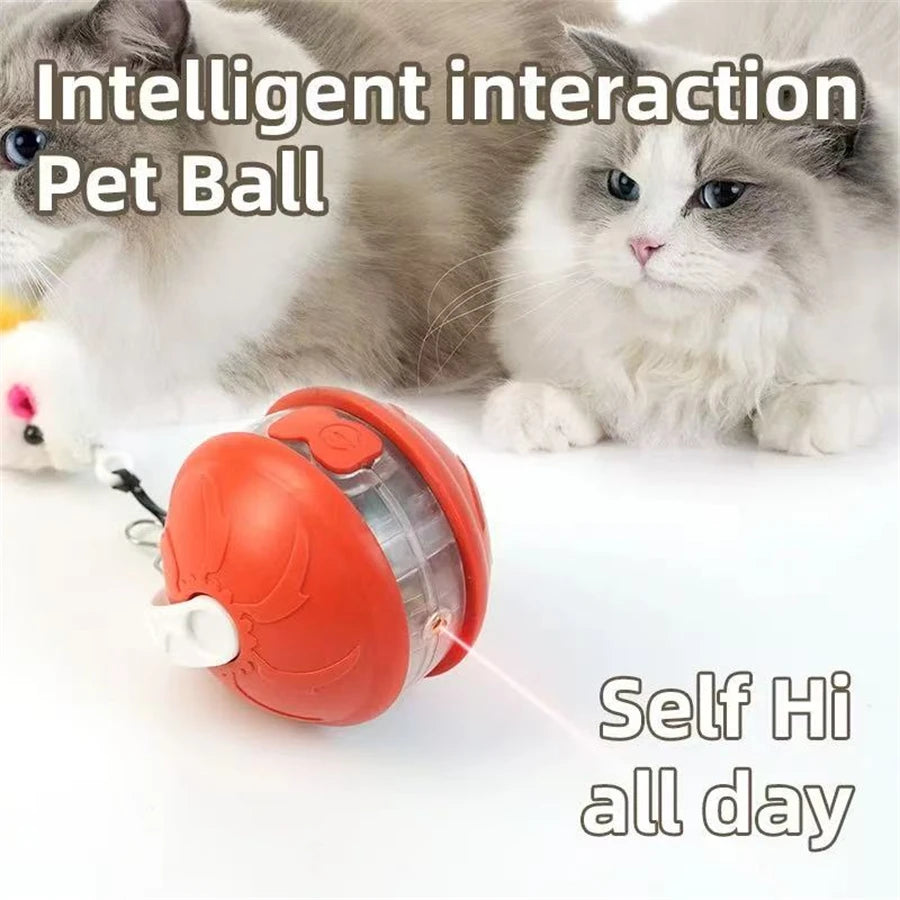 Automatischer Hüpfball für Hunde und Katzen interaktives Spielzeug