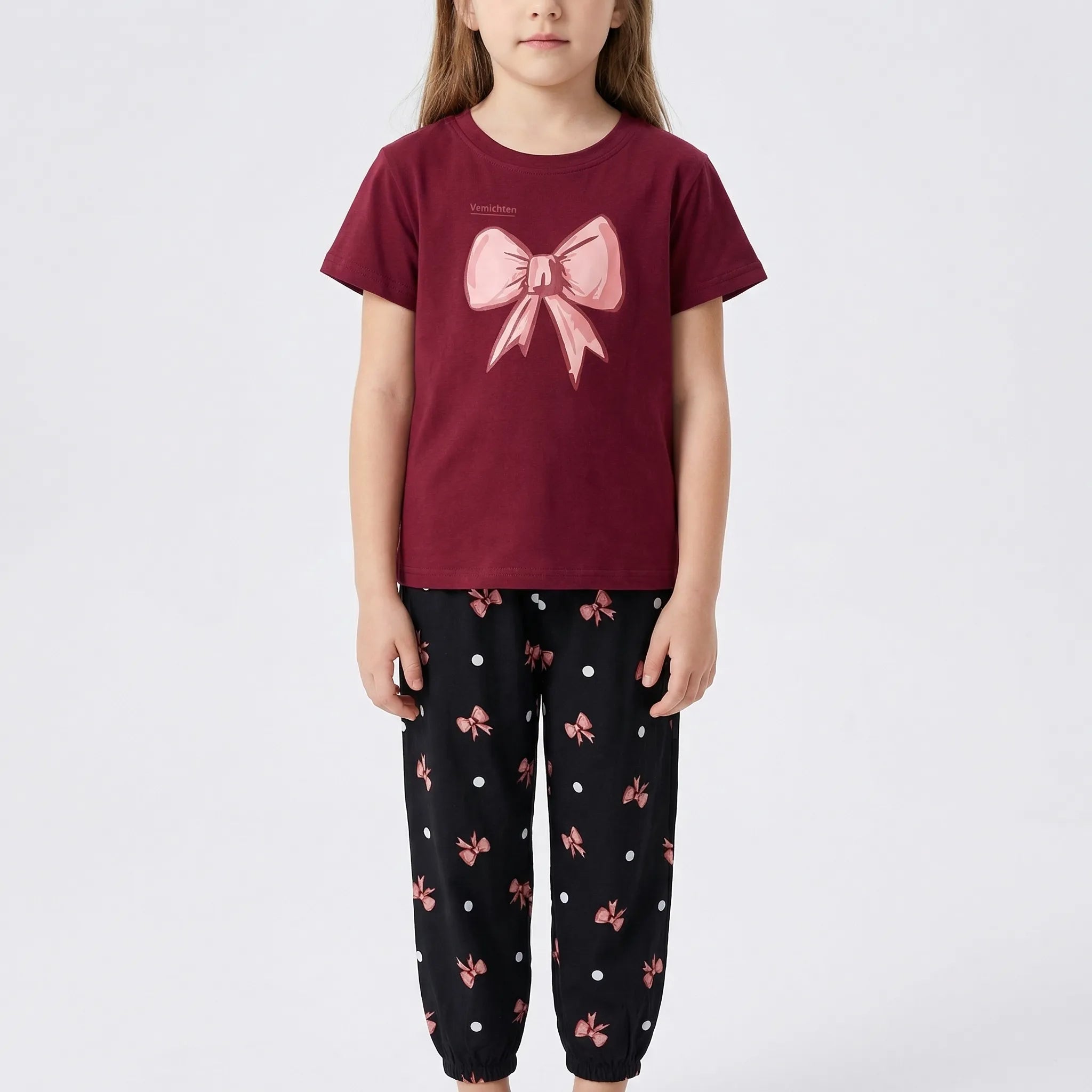 Nordspur | Bowlette 2-Piece Bow Print Girls Summer Set