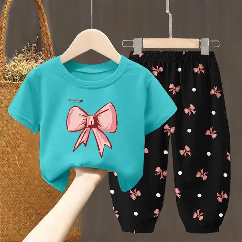Nordspur | Bowlette 2-Piece Bow Print Girls Summer Set