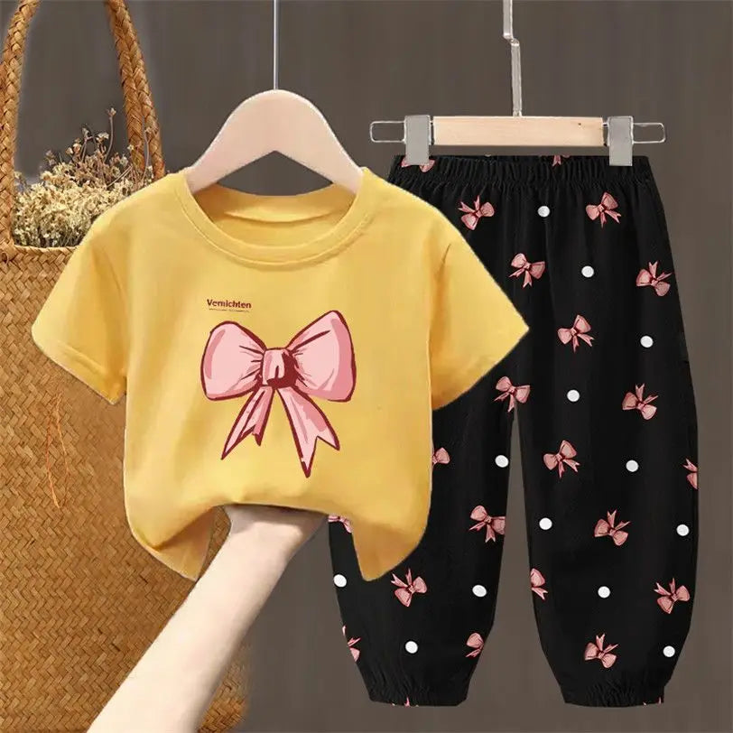 Nordspur | Bowlette 2-Piece Bow Print Girls Summer Set