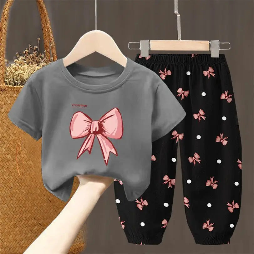 Nordspur | Bowlette 2-Piece Bow Print Girls Summer Set