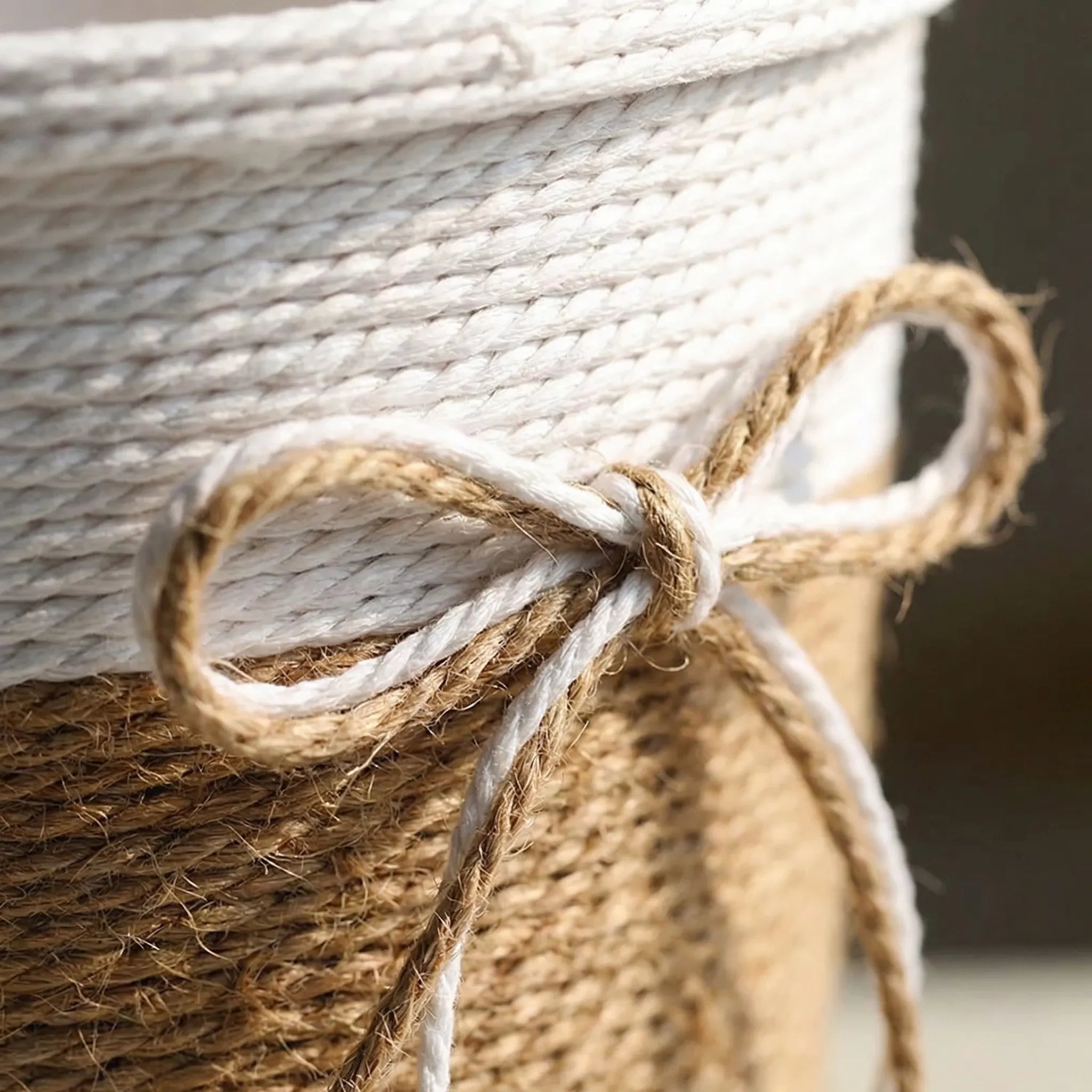 Nordspur | Bramblette Hand-Woven Two-Tone Planter Basket