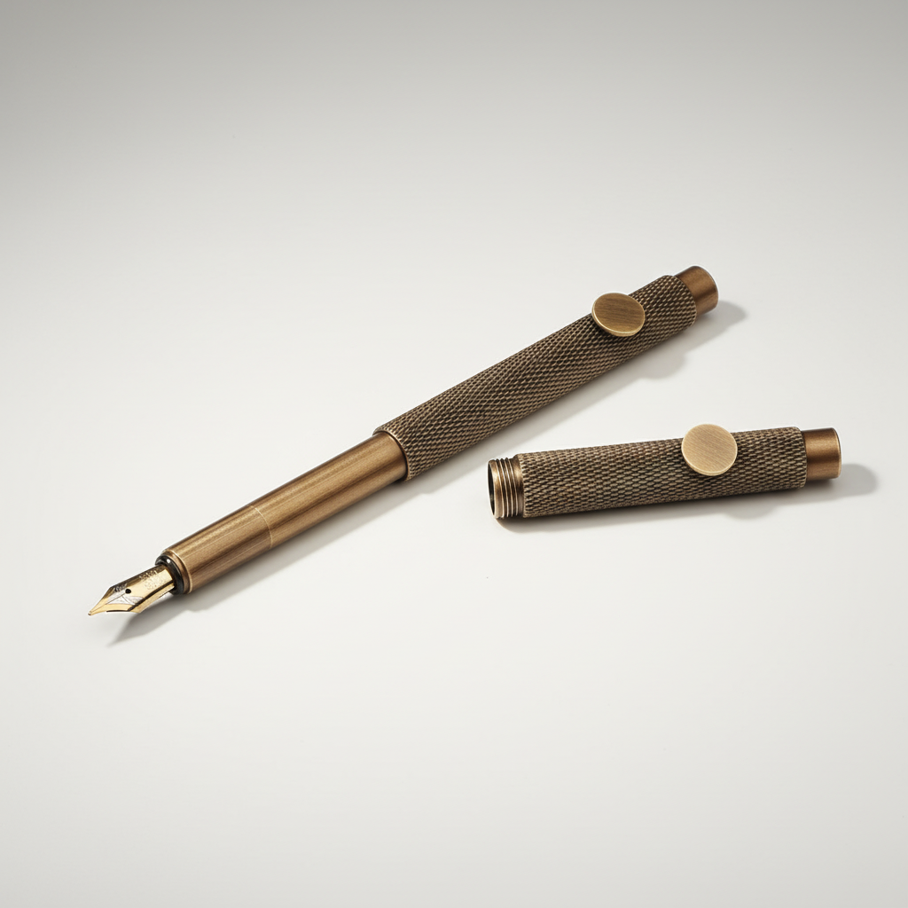 Nordspur | Brassicet Compact Vintage Fountain Pen 5 Pieces