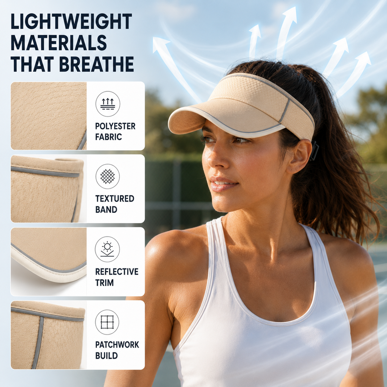Nordspur | Breeva Wide Brim Sports Visor