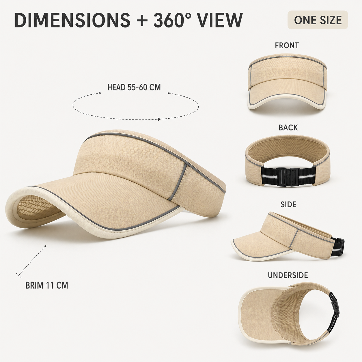 Nordspur | Breeva Wide Brim Sports Visor