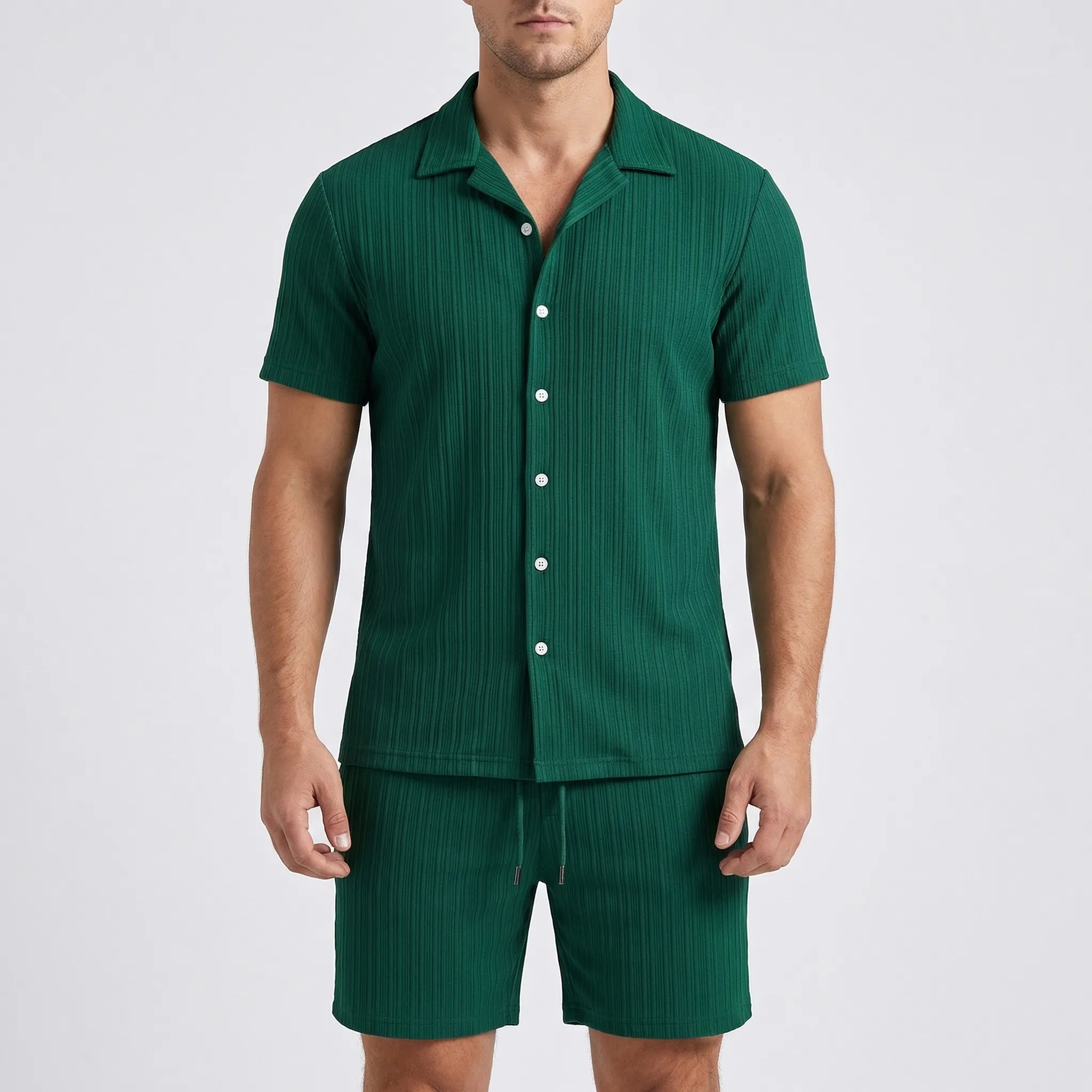 Nordspur | Breezolt Loose Short Sleeve Shirt And Shorts Set