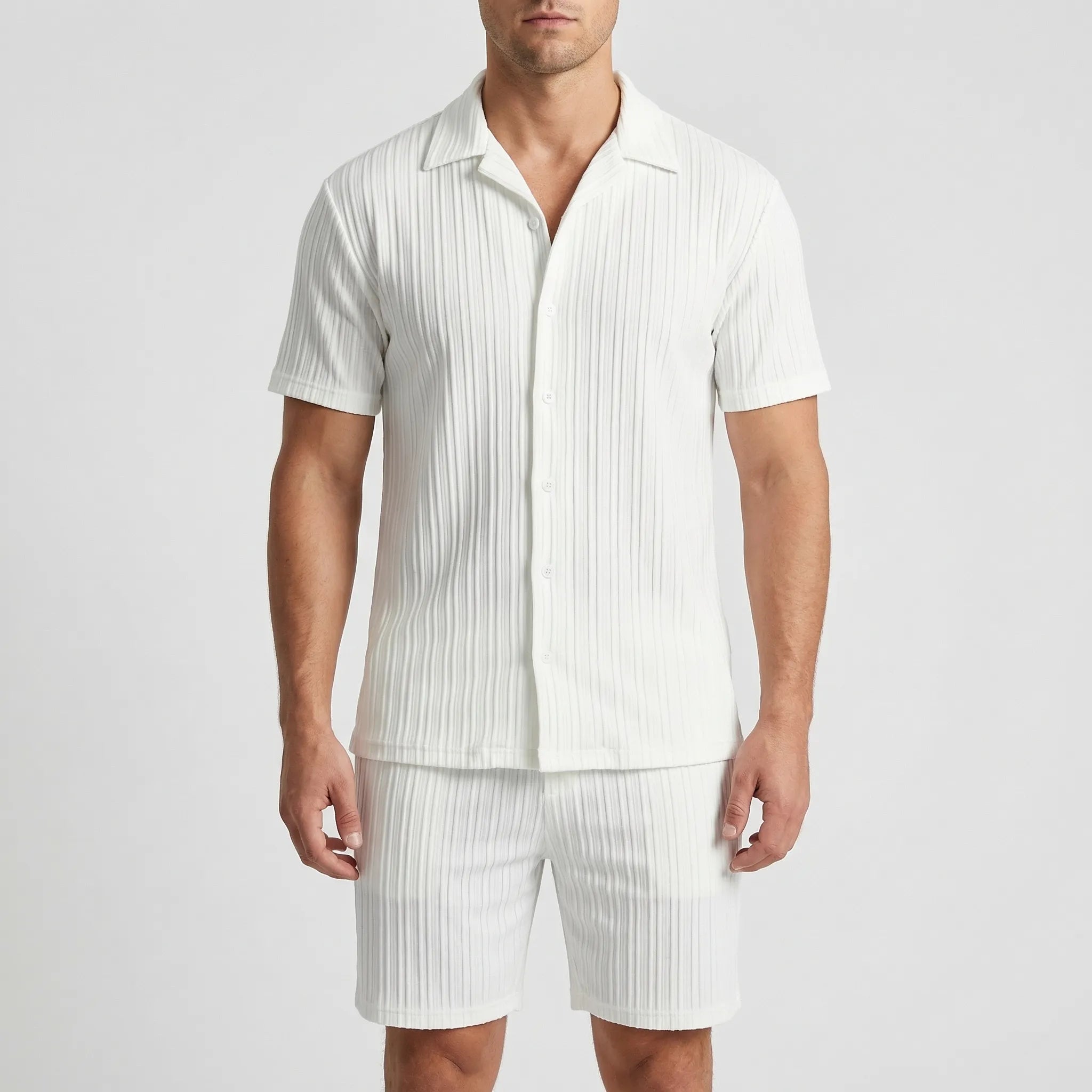 Nordspur | Breezolt Loose Short Sleeve Shirt And Shorts Set