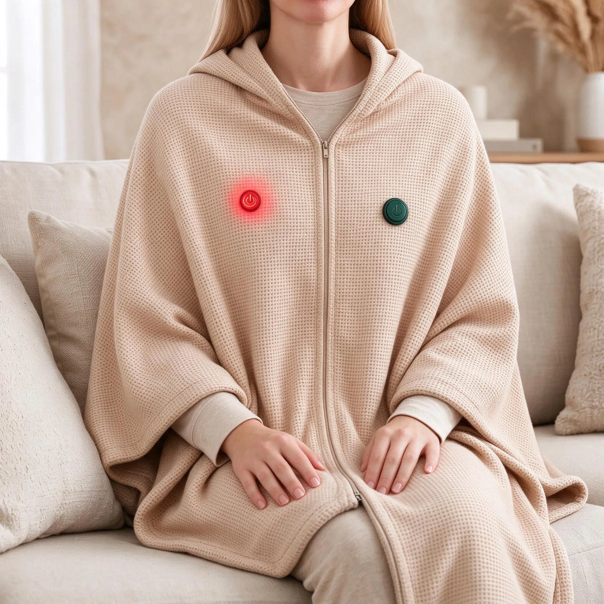 Nordspur | Brevane Wearable Heated Shawl Blanket With Hood