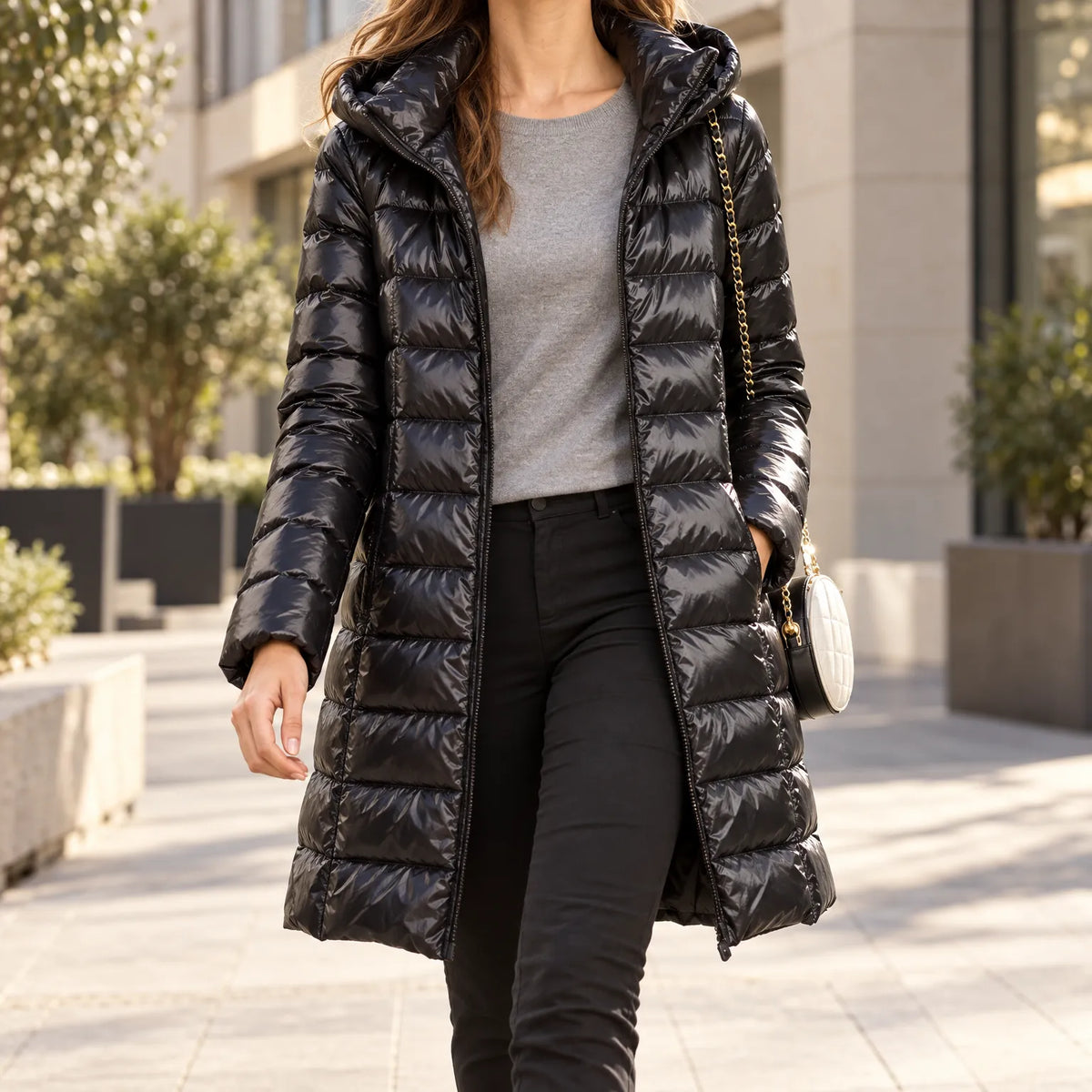 Nordspur | Brevett Long Hooded Ladies Puffer Jacket