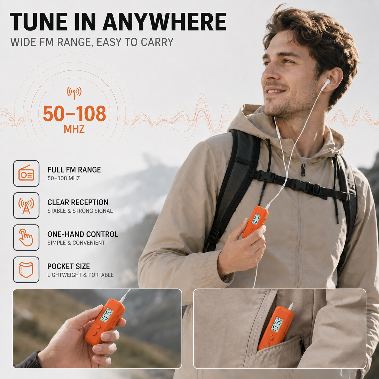 Nordspur | Brevio Compact Handheld FM Receiver