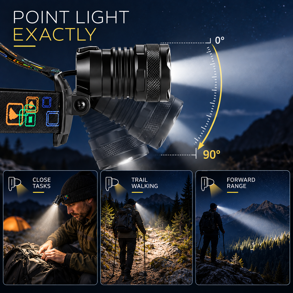 Nordspur | Brightara Zoomable Rechargeable Headlamp