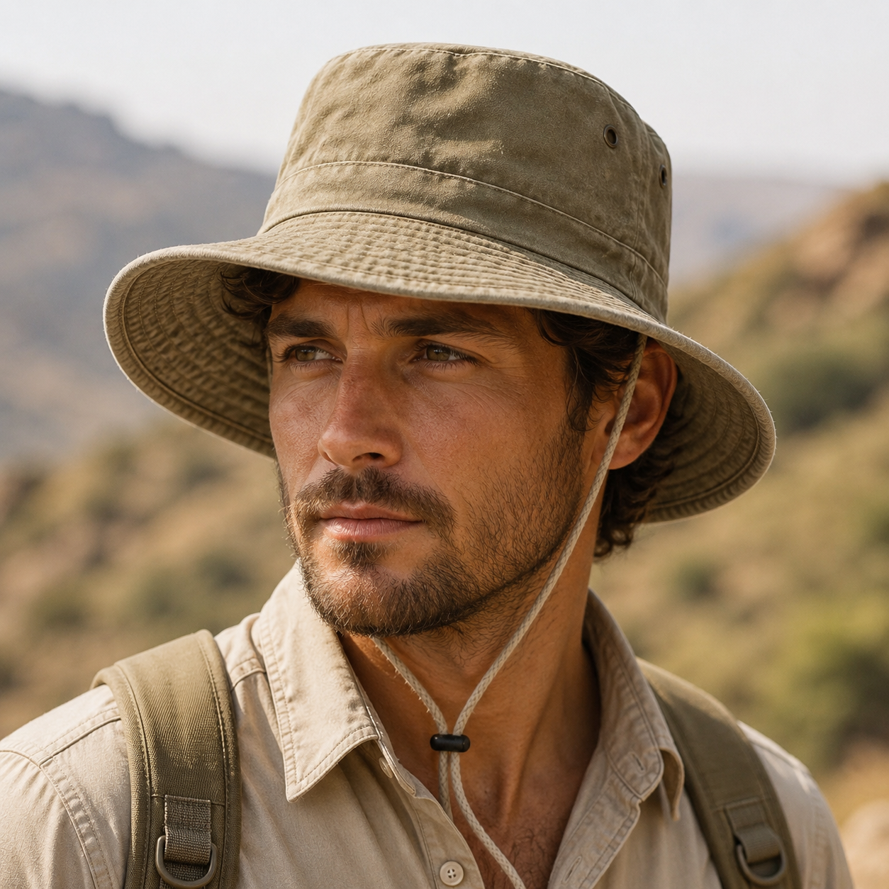 Nordspur | Brimlow Unisex Flat-Top Solid Bucket Hat