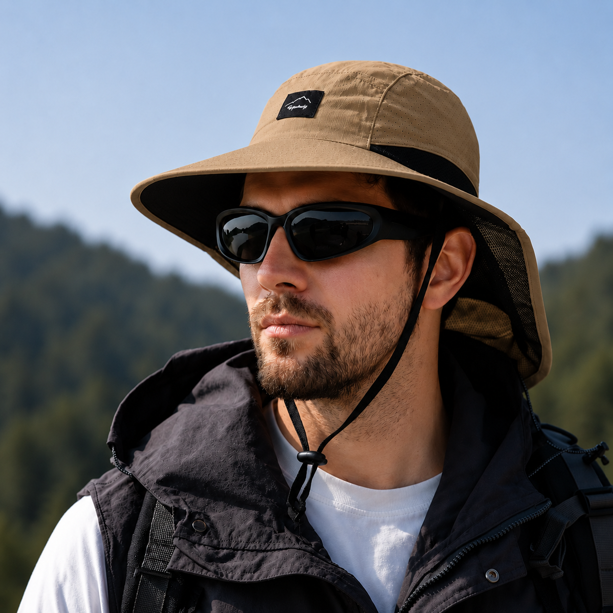 Nordspur | Brimveil Wide-Brim Sun Hat With Neck Flap