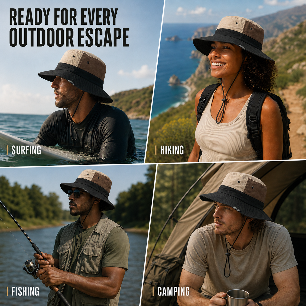 Nordspur | Brimvex Wide-Brim UV-Blocking Bucket Hat