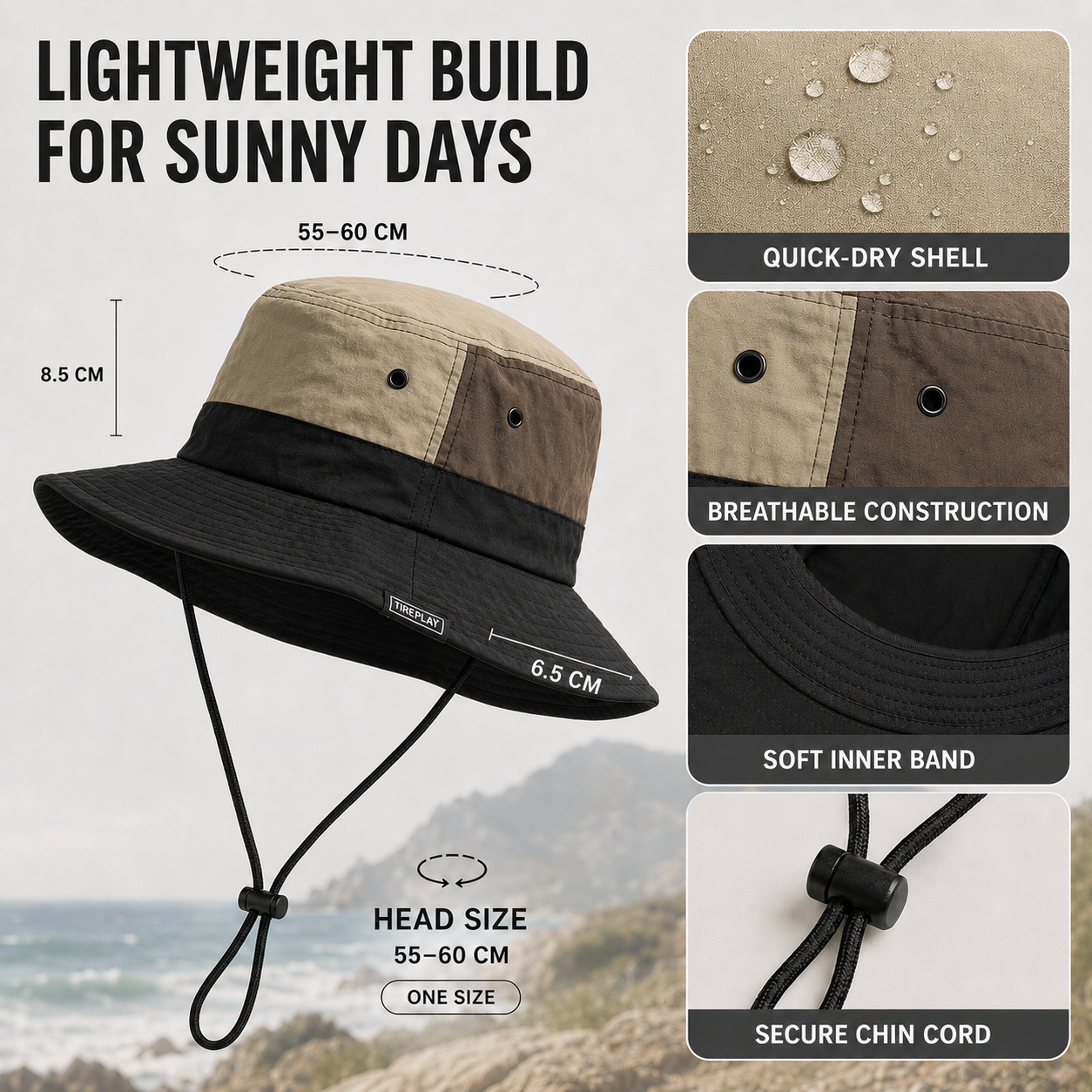 Nordspur | Brimvex Wide-Brim UV-Blocking Bucket Hat
