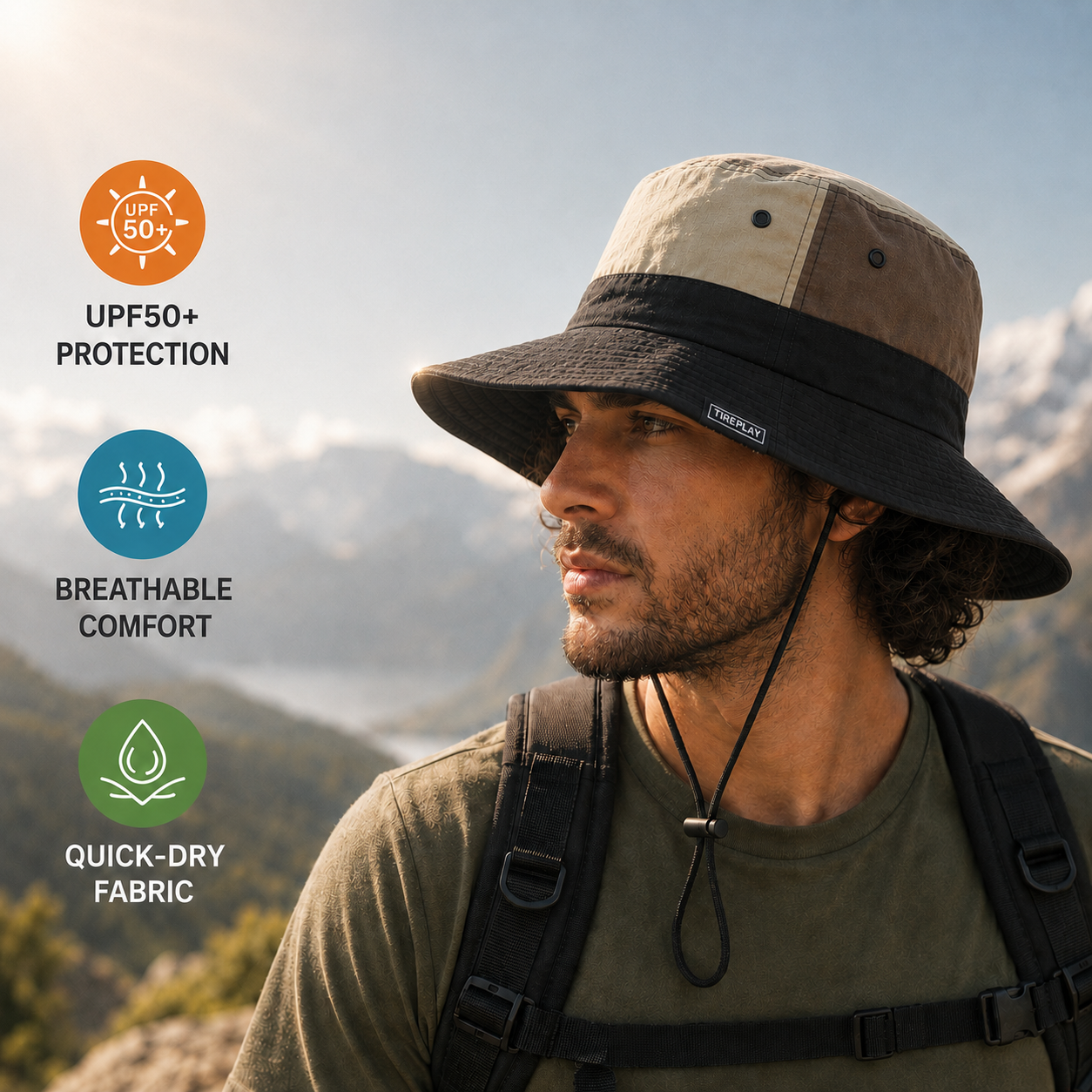 Nordspur | Brimvex Wide-Brim UV-Blocking Bucket Hat