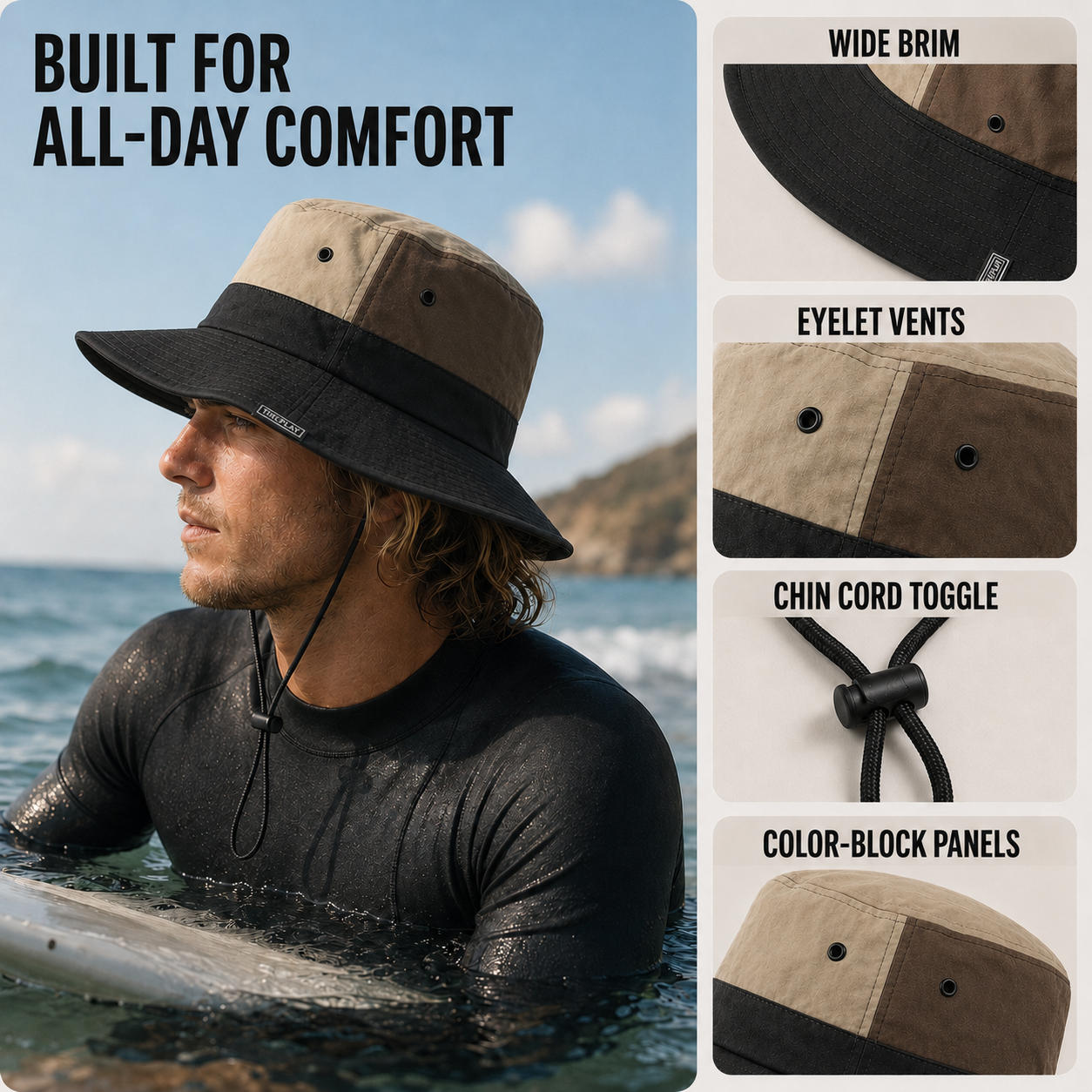 Nordspur | Brimvex Wide-Brim UV-Blocking Bucket Hat