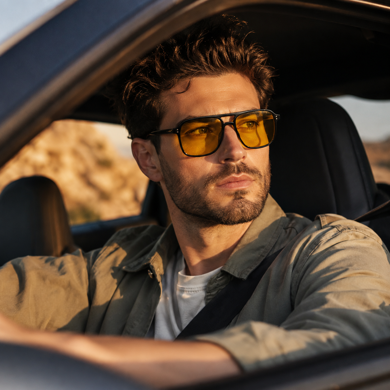 Nordspur | Brixton Double Bridge Square Frame Sunglasses