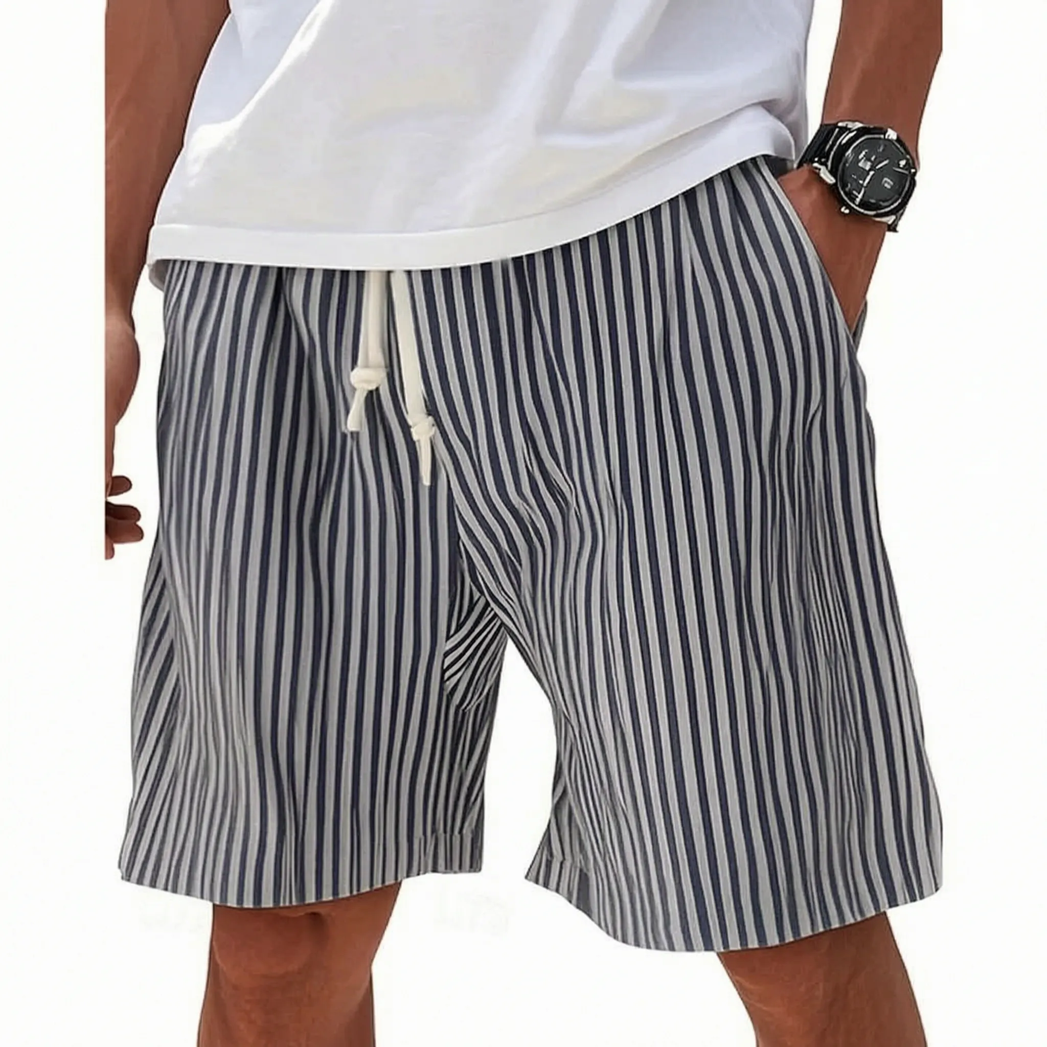 Nordspur | Brizon Striped Oversized Men's Shorts