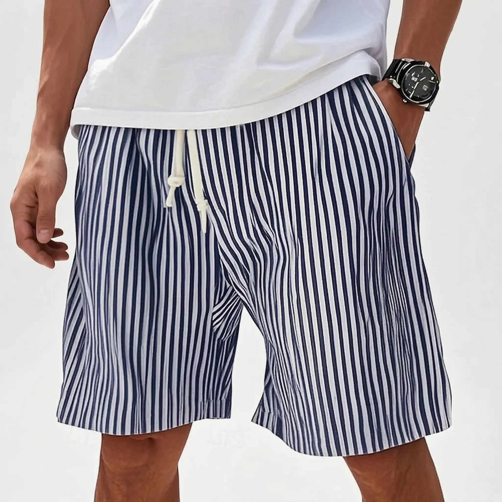 Nordspur | Brizon Striped Oversized Men's Shorts