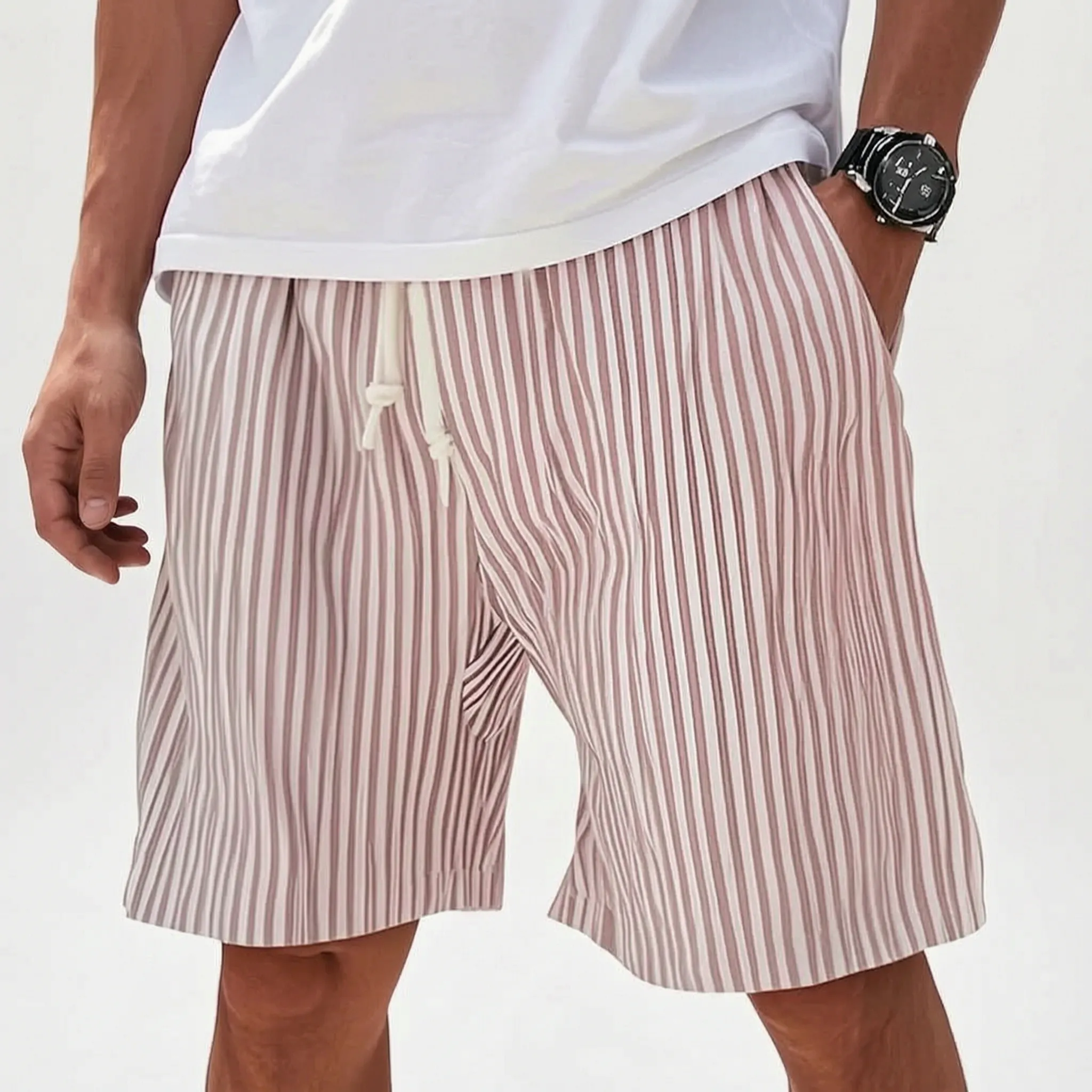 Nordspur | Brizon Striped Oversized Men's Shorts