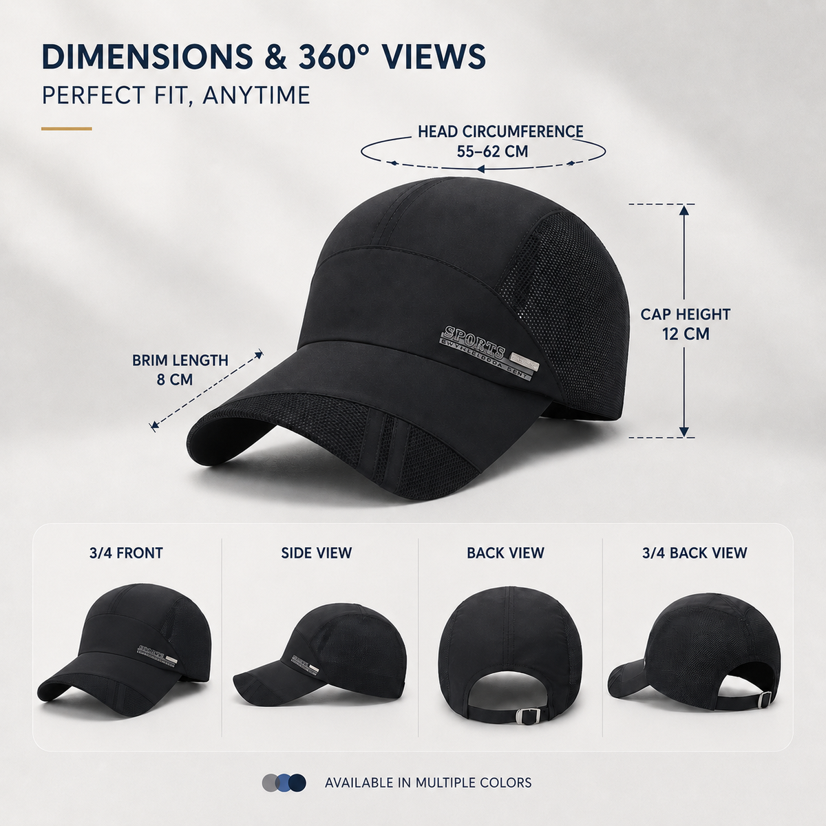 Nordspur | Brizzcap Breathable Mesh Sports Baseball Cap
