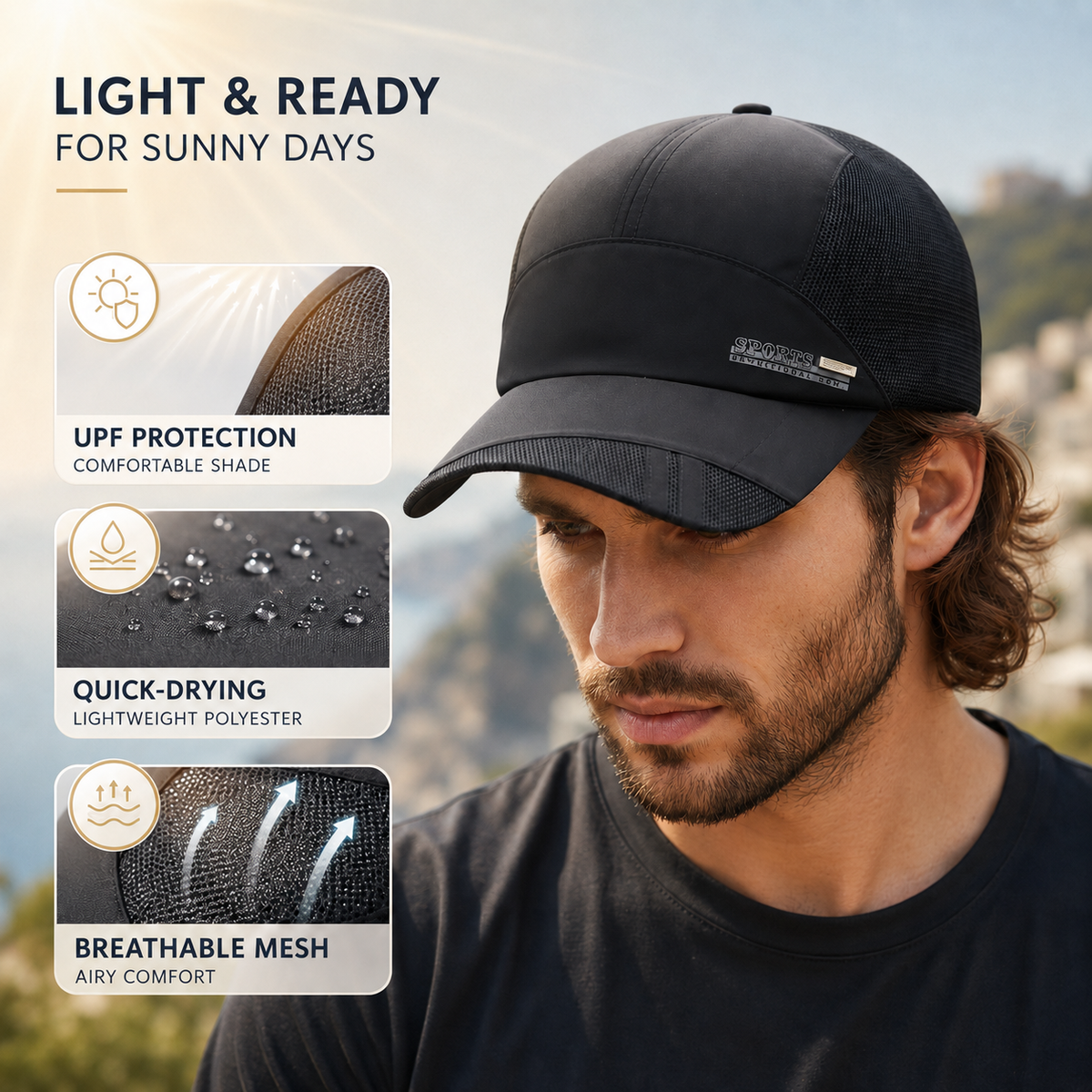 Nordspur | Brizzcap Breathable Mesh Sports Baseball Cap