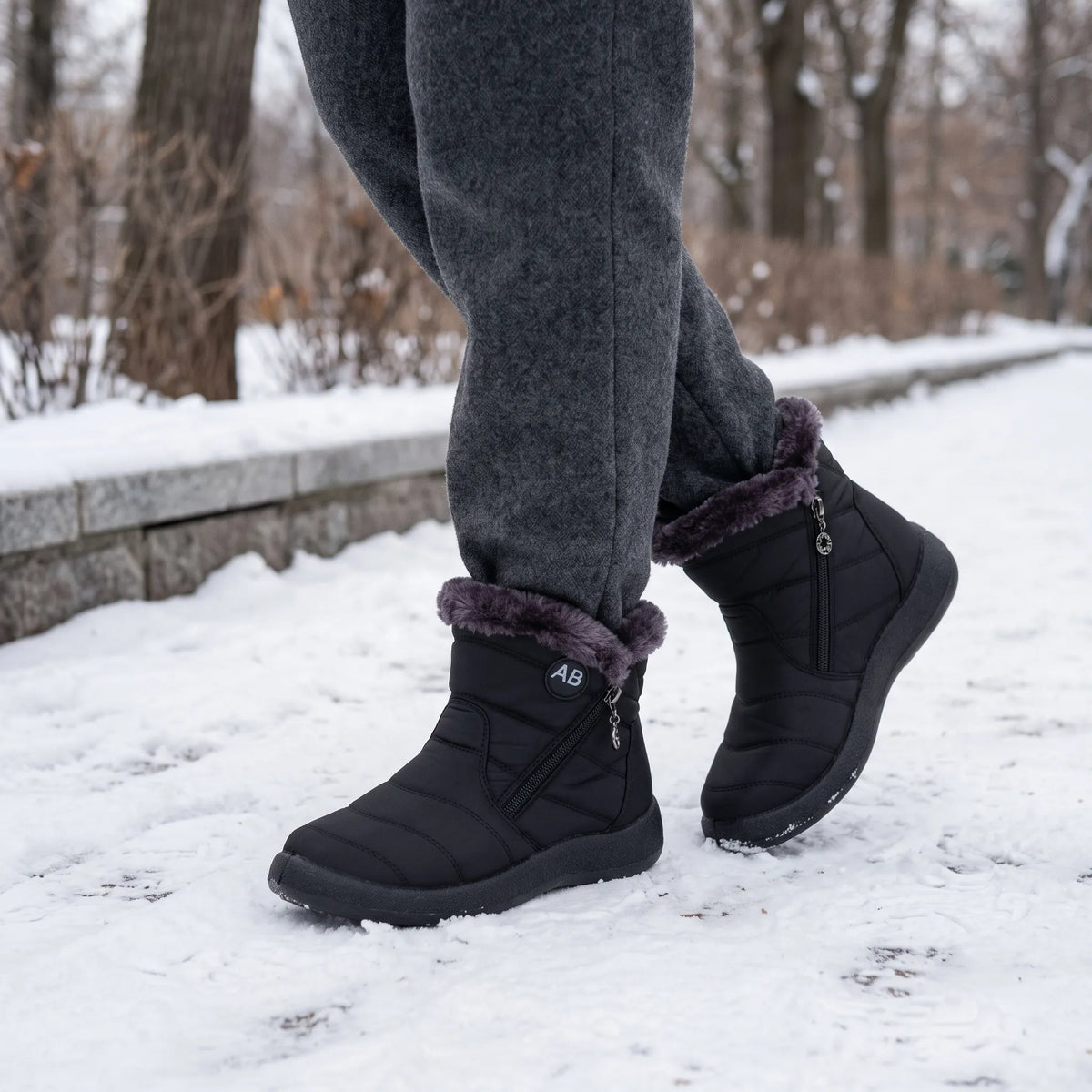 Nordspur | Calovita Ladies Quilted Ankle Snow Boots