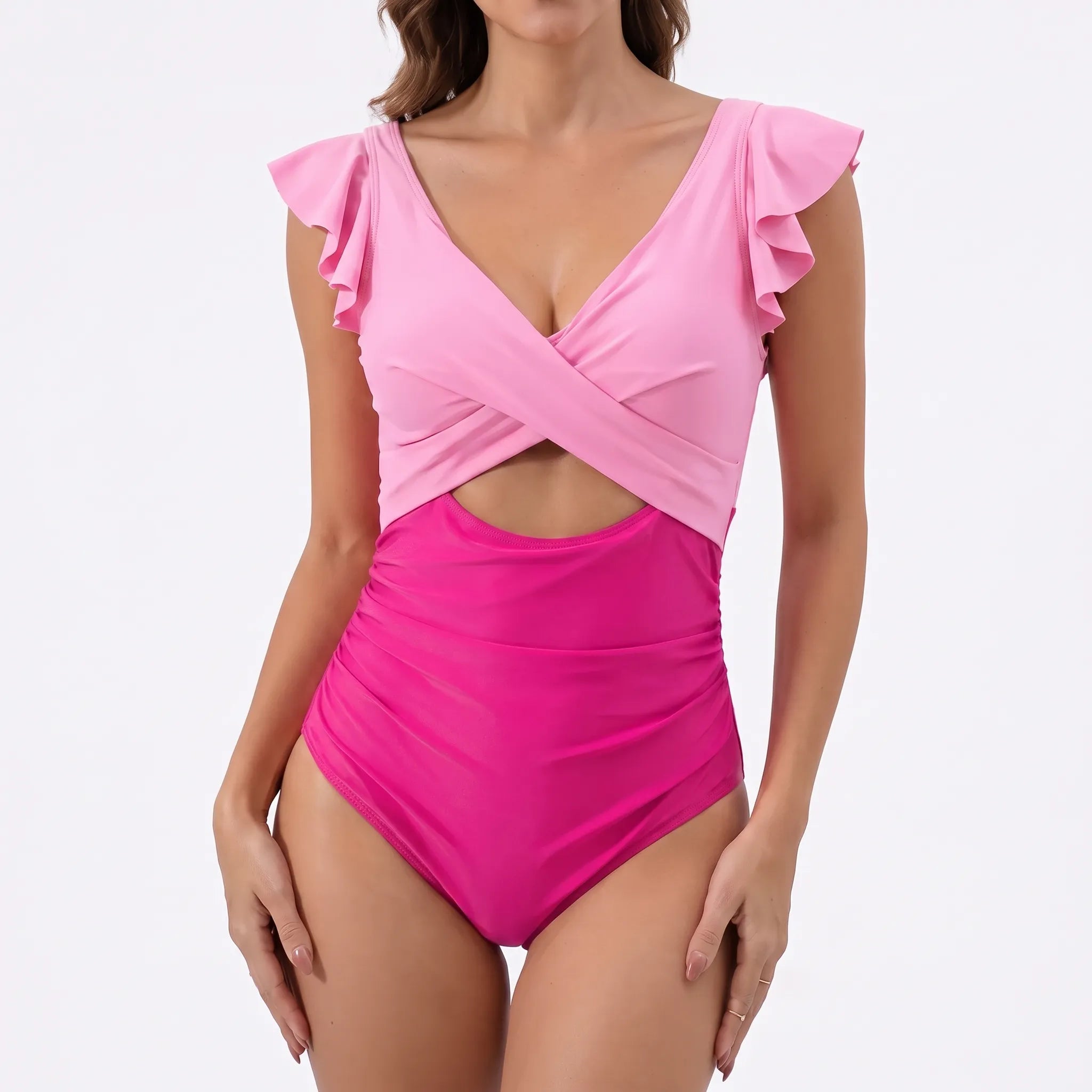 Nordspur | Calypsa Colour Block Cut Out One Piece Swimsuit