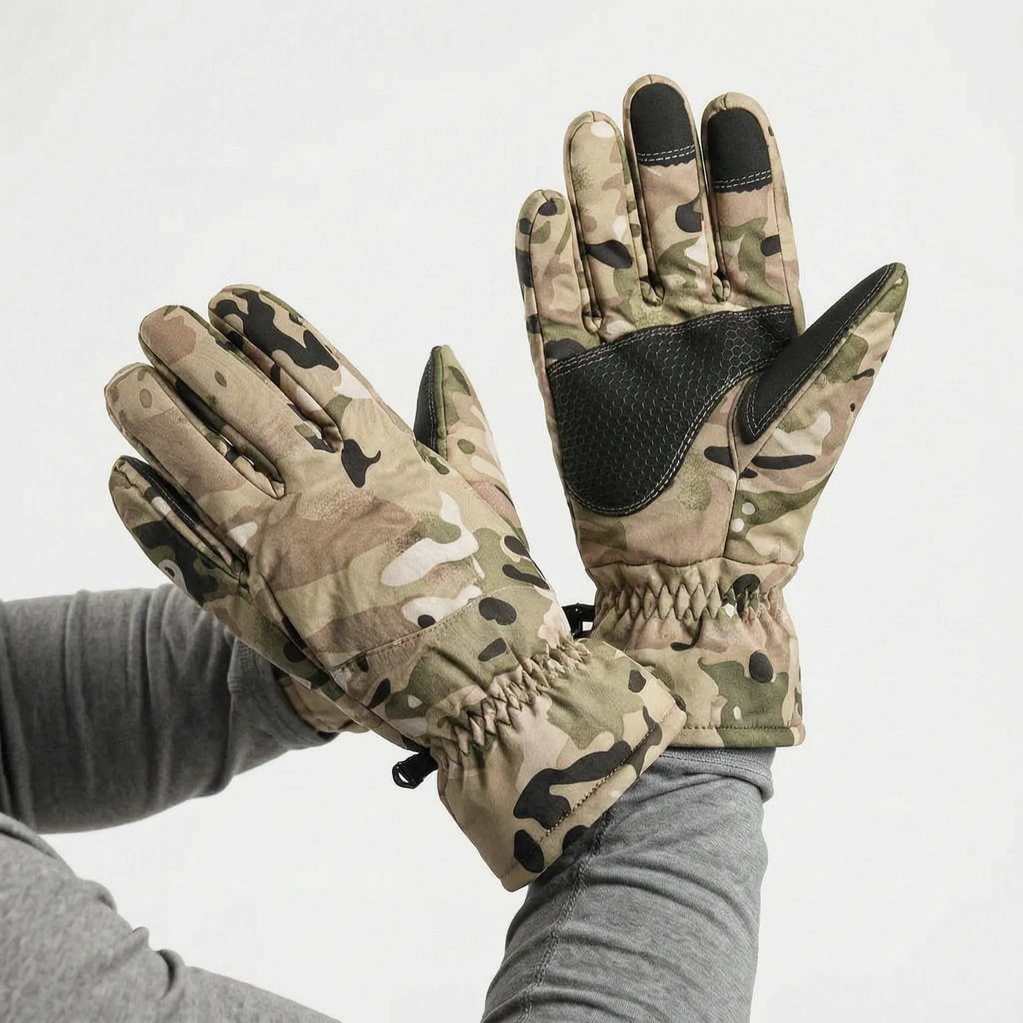 Nordspur | Camius Camouflage Print Winter Ski Gloves
