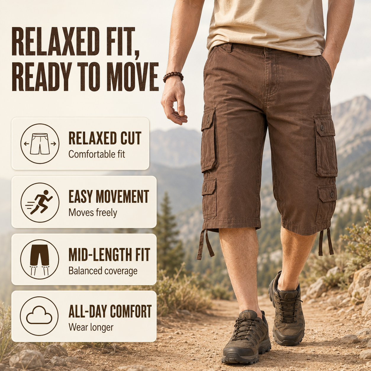 Nordspur | Camovant Men Tactical Cargo Shorts