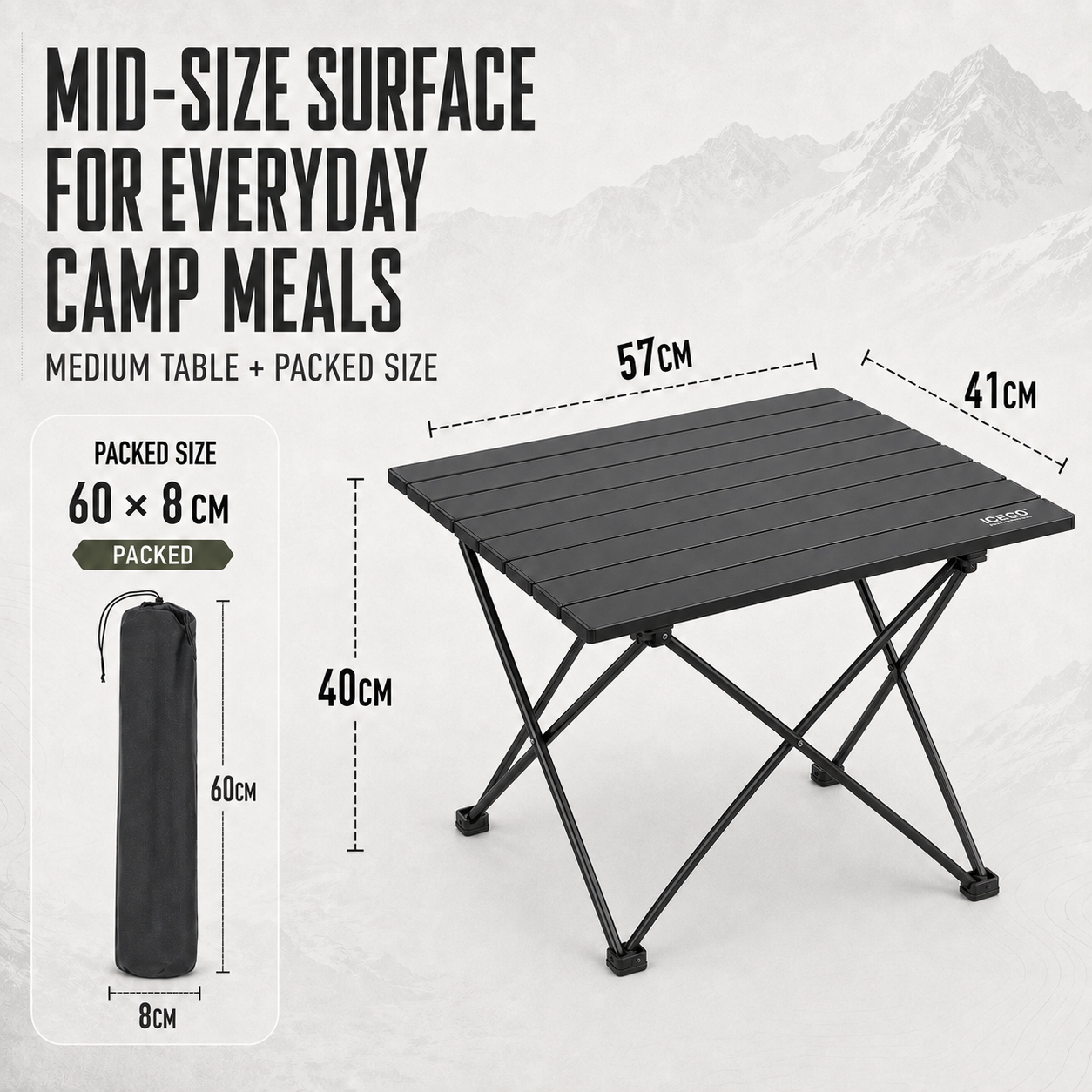 Nordspur | Campero Lightweight Folding Outdoor Camping Table